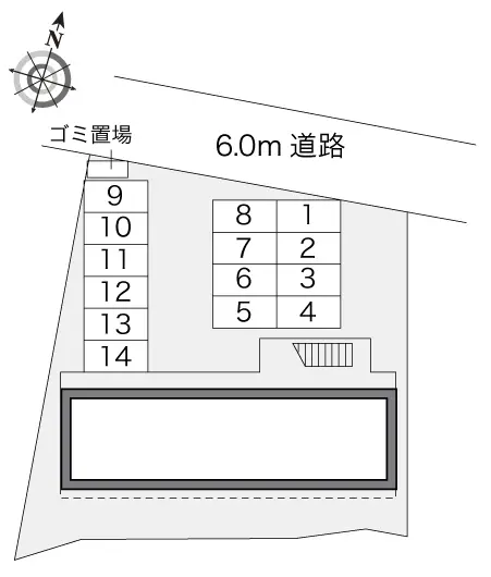 ★手数料０円★高岡市荻布新町　月極駐車場（LP）